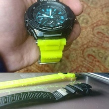 g-shock wrist model 749 e-ej2 pur gadget flexible wristband watch 3d print model - Mito3D