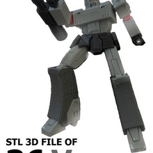 g1-36v não megatron arquitetura figura de ação robô brinquedo tranformers 3d print model - Mito3D