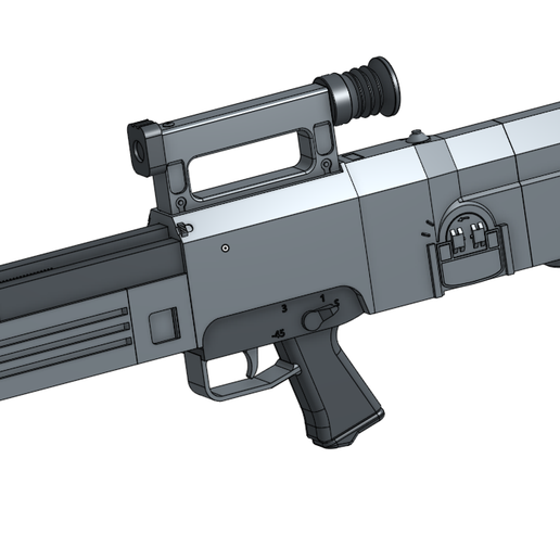 g11 rifle prop gun hk 3D print model - Mito3D