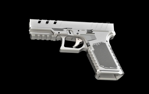 g17 dd17 trilhos quadro Armação glock glock17 17 deslizar 3d impressão pistola 26 19 3d print model - Mito3D