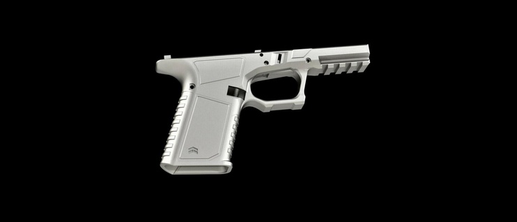 g17-p80 rails compatible glock glock17 glock frame glock 17 dd17 glock 17 frame glock accesories  3d print model - Mito3D
