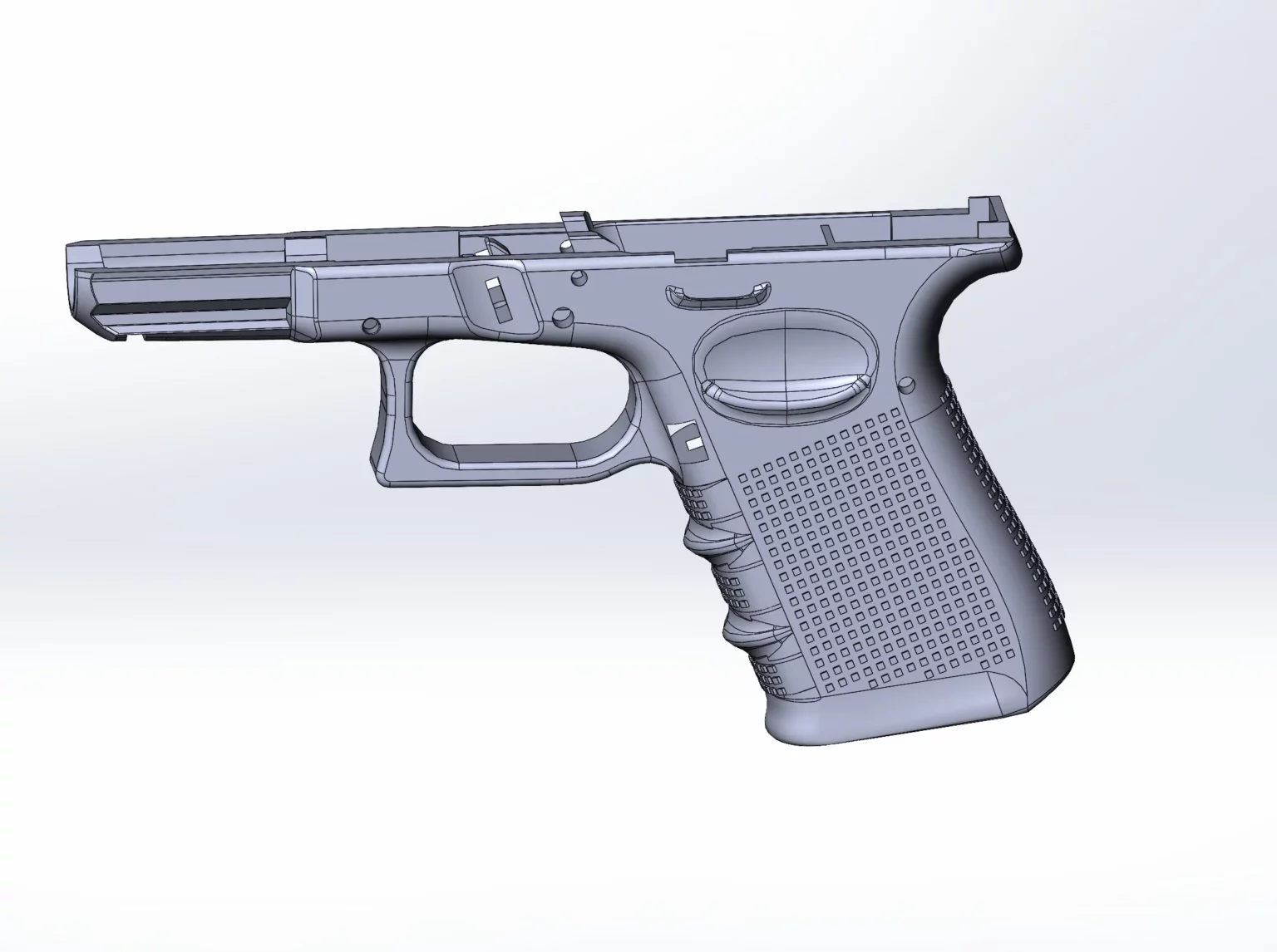 g19 ish glock 19 9mm 3d pla + presa 3D print model - Mito3D