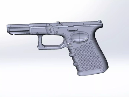 g19 ish glock 19 9mm 3d pla + kavrama 3d print model - Mito3D