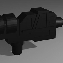 g1 g2 mixmaster laser pistola gioco trasformatori devastante decepticon blaster accessorio accessori 3d print model - Mito3D