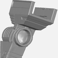 g1 transformateurs galvatron bras canon titulaire soutien art Hasbro chercheur cybertron mégatron guerre jouet action figure robot 1980s 80s siège lever terre 3d print model - Mito3D