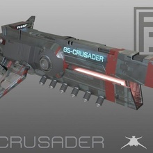 g5-crusader spaceship toy 3d print model - Mito3D