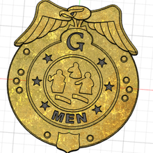 g men badge fashion 3d print model - Mito3D