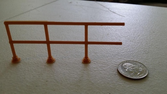 g scale railing 3d print model - Mito3D