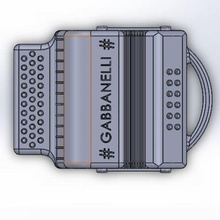 Gabanelli accordéon porte clés gadget clé bague pendentif Collier guitare musique musiciens bande 3d print model - Mito3D