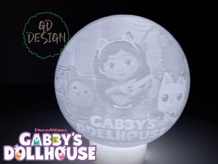 gabby's dollhouse light gabby's dollhouse light gabby's dollhouse tealight cor netflix  3d print model - Mito3D