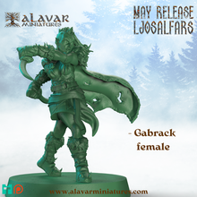 gabrack female - ljosalfar grey cloaks 3d print model - Mito3D
