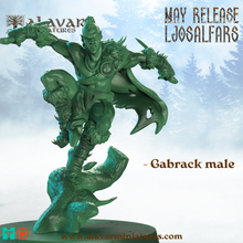 gabrack Masculin ljosalfar gris manteaux 3d print model - Mito3D