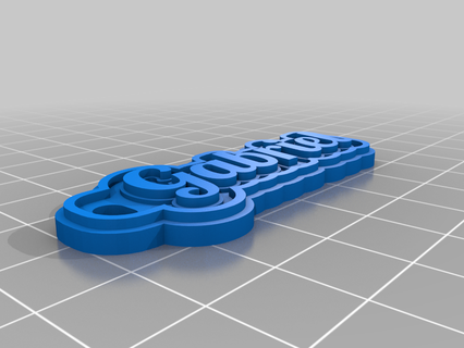 Gabriel özelleştirilmiş anahtarlık 3d print model - Mito3D