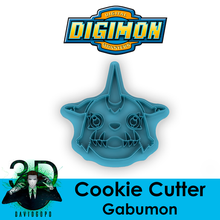 gabumon cookie cutter digimon 3d print model - Mito3D