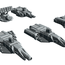 gadfly weapon options military mecha combat scifi tank american 3d print model - Mito3D