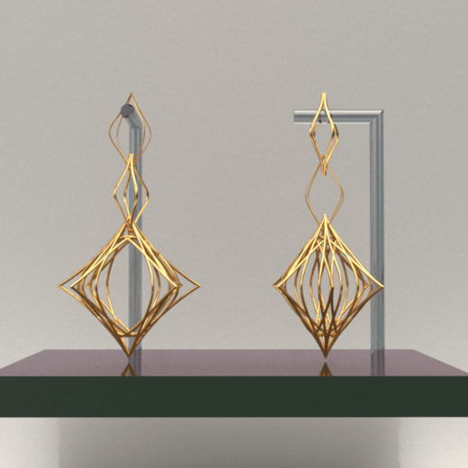 gaga orecchino gioielli moda 3D print model - Mito3D