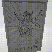 gaia dragon champion yugioh anime card yu-gi-oh cards 3d print model - Mito3D
