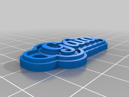 gaia customized keychains 3d print model - Mito3D