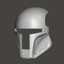 galáctico recompensa caçador capacete airsoft galactac mandaloriano Guerra Estrelas adereços 3d print model - Mito3D