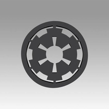galactic empire symbol logo game other diy hobby sign wars star alliance rebel 3d print model - Mito3D