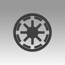 galactic republic empire symbol logo game other diy hobby sign wars star alliance rebel 3d print model - Mito3D
