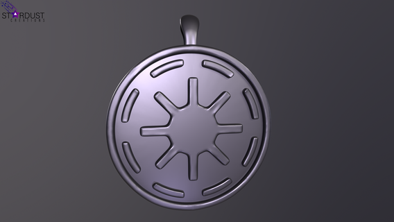 galactic republic pendant magnet brooch star wars jewelry pendants 3d print model - Mito3D