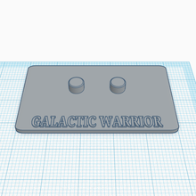 galáctico guerrero estante soporte micronautas 3d print model - Mito3D