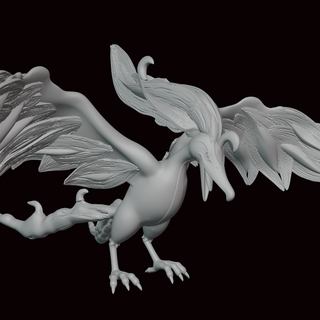 galarian Moltres pokemon şekil heykel video oyunu oyunları minyatür fanart heykelcik Galar kılıç kalkan 3d print model - Mito3D