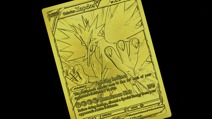 galariano zapdos pokemon arte tarjeta esculpir alivio animal anime ceniza pikachu lugia cuadro pintura criatura juego cartas boadgame 3d print model - Mito3D