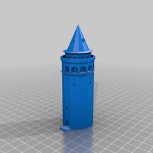 galatatower-istanbul Architektur Gebäude-Strukturen Turm istanbul 3d print model - Mito3D