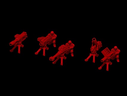 galaxy heavy weapons team 1 Game syfy 42k tabeltop 28mm galactic standard death astra millitarum imperial army 3d print model - Mito3D