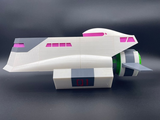 galáxia 1 espaço jogos navio artístico brinquedo nave espacial arte decoração 3d print model - Mito3D
