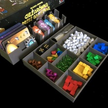 galaxy trucker organizers game board geek organizer container 3d print model - Mito3D