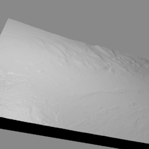 gale crater various mars trek 3D print model - Mito3D