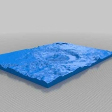gale crater physics_astronomy 3d print model - Mito3D