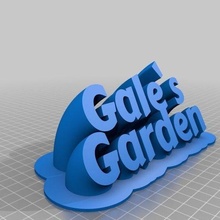 gallois jardin personnalisé Bureau 3d print model - Mito3D