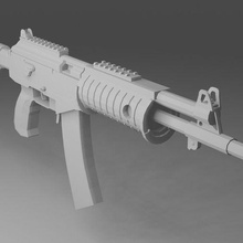 galil tabanca düşük poli 3d print model - Mito3D