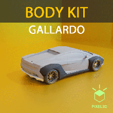 gallardo body kit - 30sept-01  liberty walk hoonigan pandem lamborghini lambo gallardo body kit custom