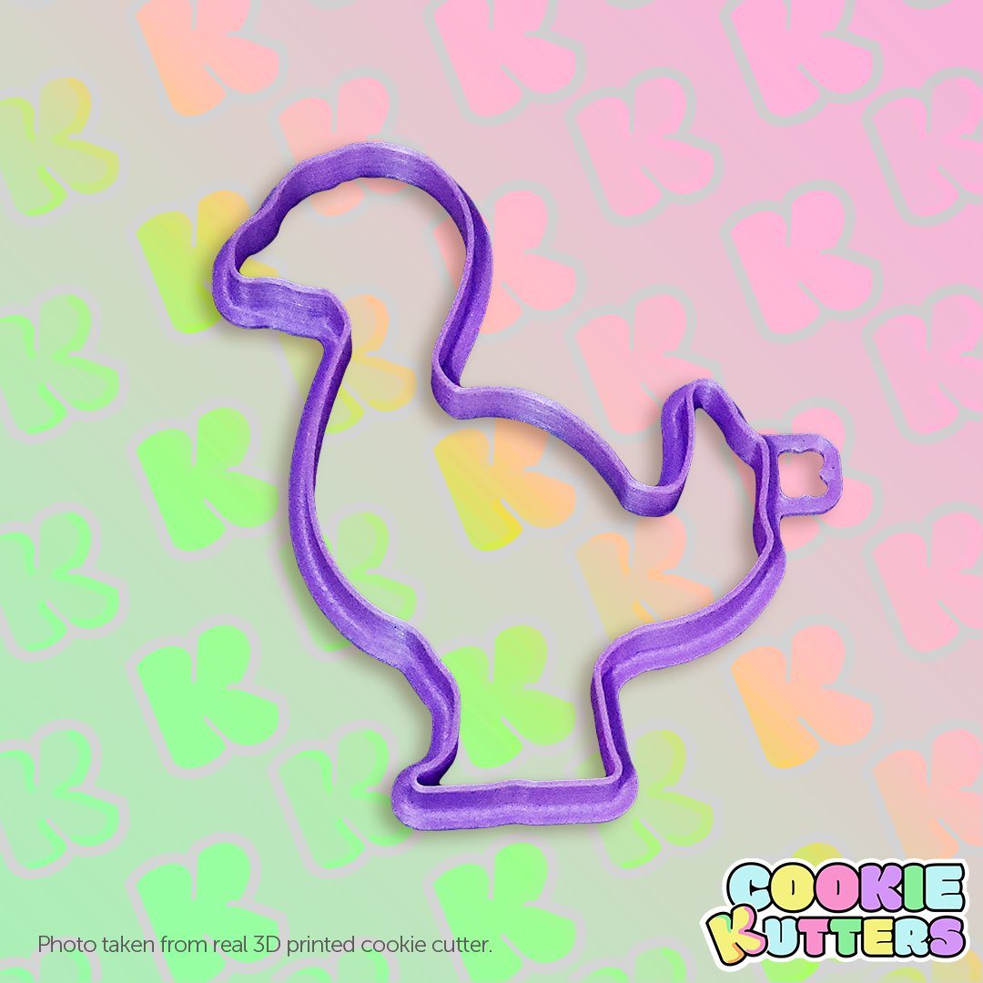 gallimimus dinosaur cookie cutter mold silhouette kutters kitchen food recipe cookies 3d print contour 3D print model - Mito3D