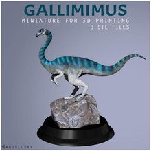 gallimimus 3d print model - Mito3D