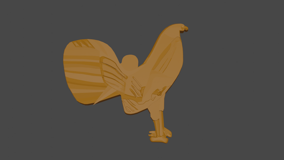 polla cadena gallo pulsera 3d print model - Mito3D