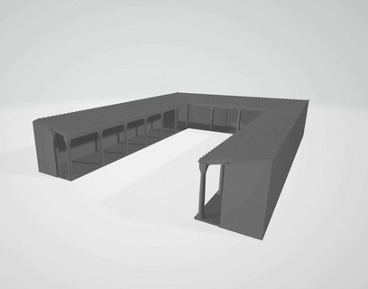galo romano pátio templo fl hweghalde alto têmpora 3d print model - Mito3D