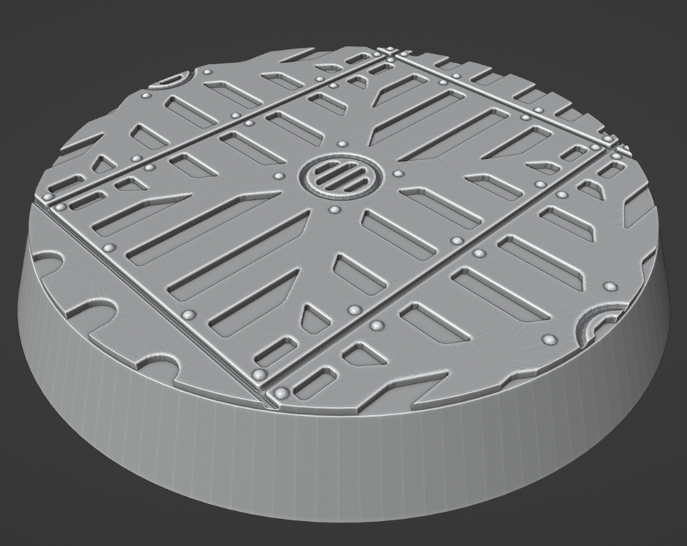 gallowdark space hulk 32mm base toppers bases dark killteam warhammer 40k shadowvaults 3D print model - Mito3D