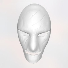 galu mask fashion demon halloween 3dprinted underworld delukart gallu battlemask 3d print model - Mito3D