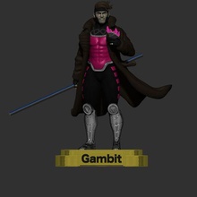 Gambit Männer 3d print model - Mito3D