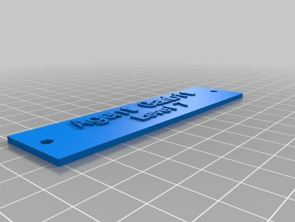 gambit name plate customized accessories props fashion 3d print model - Mito3D