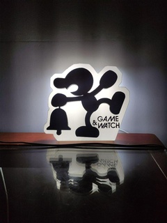 game & watch lamp Game retro led logo 3d print model - Mito3D