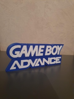 game boy advance logo video games 3d print model - Mito3D