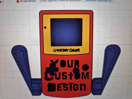 game boy color handle controller 3d print model - Mito3D