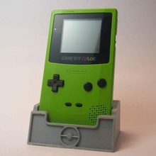 Spiel Junge Farbe Stand 3d gedruckt Pokémon Game Boy Nintendo Organisation 3d print model - Mito3D